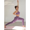 image:imagebaleaf everleaf Womens Sports Bra Longline Molded Cup Yoga Bra Thin Strap Low Impact Workout Crop Tank TopsPurple