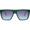 image:imageSOJOS Classic Trendy Flat Top Sunglasses for Women Men Designer UV400 Sunnies SJ2250 GreenBluish Grey
