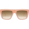image:imageSOJOS Classic Trendy Flat Top Sunglasses for Women Men Designer UV400 Sunnies SJ2250 PinkBrown
