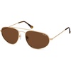 image:imageSOJOS Metal Frame Aviator Sunglasses for Men amp Women Ultra Lightweight Vintage Oversized 90s Shades SJ1278GoldBrown