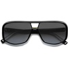 image:imageSOJOS Oversized Aviator Sunglasses Womens Trendy 70s Retro Polarized Trendy Womens UV 400 Shades SJ2304BlackGrey Grading Lens