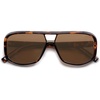 image:imageSOJOS Oversized Aviator Sunglasses Womens Trendy 70s Retro Polarized Trendy Womens UV 400 Shades SJ2304TortoiseBrown Lens