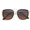 image:imageSOJOS Retro Aviator Square Polarized Sunglasses For Women MenVintage Womens Sun Glasses Shades UV400 SJ2180BlackBrown Grading Grey
