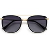 image:imageSOJOS Retro Aviator Square Polarized Sunglasses For Women MenVintage Womens Sun Glasses Shades UV400 SJ2180BlackGrey Grading