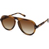 image:imageSOJOS Retro Aviator Sunglasses Womens Mens Vintage Plastic Frame Shades Lentes De Sol Para Mujer SJ2255Gradient Brown
