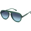 image:imageSOJOS Retro Aviator Sunglasses Womens Mens Vintage Plastic Frame Shades Lentes De Sol Para Mujer SJ2255Green