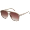 image:imageSOJOS Retro Large Aviator Sunglasses for Women Men Classic UV400 Oversized Aviators SJ2315KhakiGradient Brown