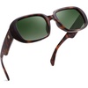 Amber Tortoise Frame/Green Lens