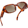 image:imageSOJOS Retro Oval Oversized Polarized Sunglasses for Women UV400 Designer Shades Lentes De Sol Para Mujer SJ2621AOrange Tortoise FrameCoffee Lens