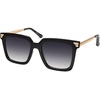 image:imageSOJOS Retro Oversized Square Sunglasses for Women Trendy Vintage Shades Classic Big Sun Glasses UV400 SJ2216ABlackGradient Grey