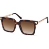 image:imageSOJOS Retro Oversized Square Sunglasses for Women Trendy Vintage Shades Classic Big Sun Glasses UV400 SJ2216ADark TortoiseGradient Brown