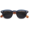 image:imageSOJOS Retro Small Round Sunglasses for Men Women Trendy Circle Style UV400 Lenses Unisex Sun Glasses SJ2251Matte Dark BlueGrey