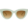 image:imageSOJOS Retro Small Vintage Cat Eye Sunglasses for Women Cute Fashion UV400 Sunnies SJ2939Milky GreenBrown