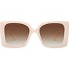 image:imageSOJOS Retro Square Polarized Womens Sunglasses Trendy Oversized Large Womens Big Shades SJ2224Solid Cream