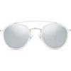 image:imageSOJOS Retro Vintage Round Polarized Sunglasses for Women Men Double Bridge Circle Sunnies SJ1104SilverSilver