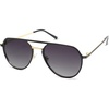 image:imageSOJOS Trendy Aviator Polarized Sunglasses for Women Men Retro Shades Classic Metal Sun Glasses SJ1204ABlackgoldGrey Lens