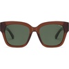 image:imageSOJOS Trendy Polarized Square Sunglasses WomensRetro Oversized Women Thick Sun Glasses SJ2217Milky BrownGreen