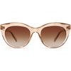 image:imageSOJOS Trendy Polarized Sunglasses for WomenRetro Cat Eye Womens Sun Glasses SJ2221Crystal Brown