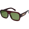image:imageSOJOS Trendy Square Aviator Sunglasses for Womens Mens Polarized Flat Top Designer Inspired UV400 Sun Glasses SJ2281Burgundy