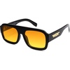 image:imageSOJOS Trendy Square Aviator Sunglasses for Womens Mens Polarized Flat Top Designer Inspired UV400 Sun Glasses SJ2281Dark Black