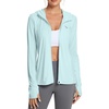 image:imagebaleaf Womens Sun Protection Jacket Hoodie Clothing Lightweight Long Sleeve Sun Cover Up ShirtBlue