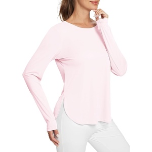 image:imageBALEAF Womens Sun Shirts UPF 50 Long Sleeve Hiking Tops Lightweight Quick Dry UV Protection Outdoor Clothing01pink
