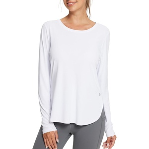 image:imageBALEAF Womens Sun Shirts UPF 50 Long Sleeve Hiking Tops Lightweight Quick Dry UV Protection Outdoor Clothing01white