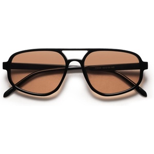 image:imageSOJOS Aviator Sunglasses for Women amp Men Retro Double Bridge Trendy lightweight 90s Shades SJ2247Black Brown