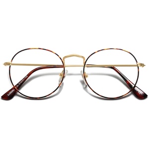 image:imageSOJOS Blue Light Blocking Computer Glasses Round Eyewear Anti Blue Light Lens Preppy Chic SJ5024B0c02 Demi Frame