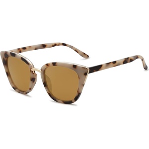 image:imageSOJOS Cat Eye Designer Sunglasses Fashion UV400 Protection Glasses SJ2052Brown TortoiseGold