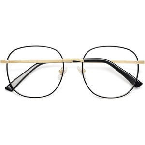 image:imageSOJOS Classic Square Blue Light Blocking Glasses for Women Men Stylish Computer Glasses SJ1137Blackgold