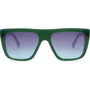 image:imageSOJOS Classic Trendy Flat Top Sunglasses for Women Men Designer UV400 Sunnies SJ2250 GreenBluish Grey