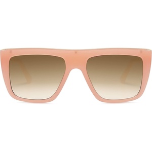 image:imageSOJOS Classic Trendy Flat Top Sunglasses for Women Men Designer UV400 Sunnies SJ2250 PinkBrown