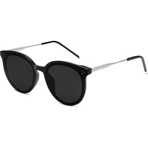 image:imageSOJOS Classic Trendy Round Sunglasses Womens Mens UV400 Vacation Sunnies SJ2068Dark BlackBlack