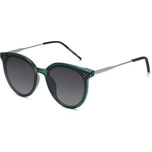image:imageSOJOS Classic Trendy Round Sunglasses Womens Mens UV400 Vacation Sunnies SJ2068GreenGrey