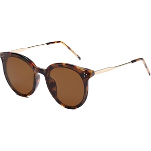 image:imageSOJOS Classic Trendy Round Sunglasses Womens Mens UV400 Vacation Sunnies SJ2068TortoiseBrown