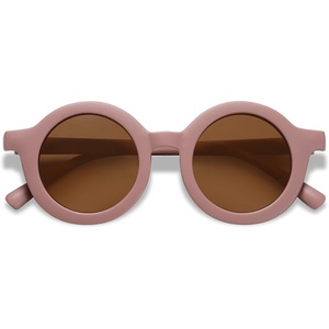 image:imageSOJOS Cute Round Polarized Sunglasses for Kids Girls Boys UV400 Protection De Sol Gafas Beach HolidayDark RedBrown