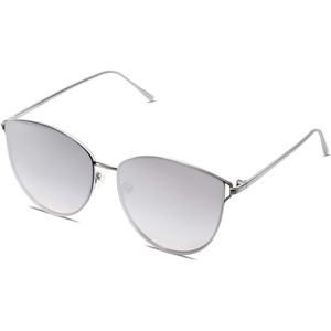 image:imageSOJOS Mirrored Flat Lens Fashion Sunglasses for Women SJ1085SilverSilver