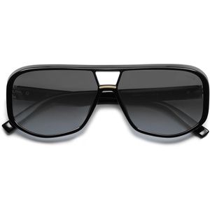 image:imageSOJOS Oversized Aviator Sunglasses Womens Trendy 70s Retro Polarized Trendy Womens UV 400 Shades SJ2304BlackGrey Grading Lens