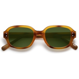 image:imageSOJOS Rectangle Sunglasses for Women Vintage Trendy Outdoor Travel Sun Glasses Square Frame SJ2218Amber Yellow