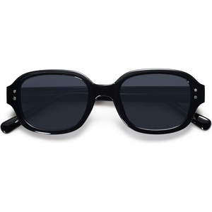 image:imageSOJOS Rectangle Sunglasses for Women Vintage Trendy Outdoor Travel Sun Glasses Square Frame SJ2218Black