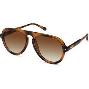 image:imageSOJOS Retro Aviator Sunglasses Womens Mens Vintage Plastic Frame Shades Lentes De Sol Para Mujer SJ2255Gradient Brown