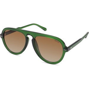 image:imageSOJOS Retro Aviator Sunglasses Womens Mens Vintage Plastic Frame Shades Lentes De Sol Para Mujer SJ2255GreenBrown