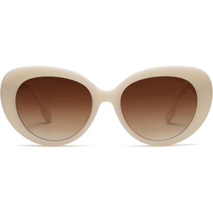 image:imageSOJOS Retro Cat Eye Polarized Sunglasses Womens Vintage Shades Trendy Designer Sun Glasses UV Protection SJ2261CreamBrown