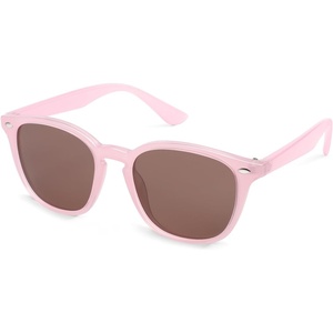 image:imageSOJOS Retro Kids Square Polarized Sunglasses for Girls Boys Age 310 UV400 Protection De Sol Gafas SK5616PinkLight Brown Lens