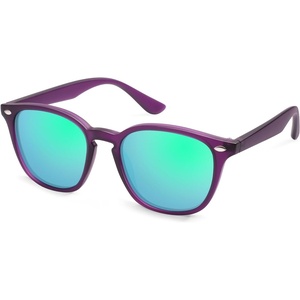 image:imageSOJOS Retro Kids Square Polarized Sunglasses for Girls Boys Age 310 UV400 Protection De Sol Gafas SK5616PurpleMirrored Green Lens