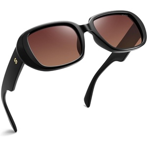 image:imageSOJOS Retro Oval Oversized Polarized Sunglasses for Women UV400 Designer Shades Lentes De Sol Para Mujer SJ2621ABlack FrameRed Lens