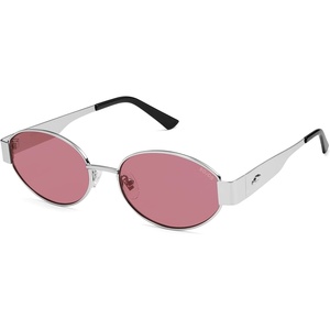 image:imageSOJOS Retro Oval Sunglasses for Women Trendy Classic Shades UV400 Protection SJ1256SilverPurple Lens