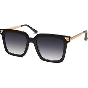 image:imageSOJOS Retro Oversized Square Sunglasses for Women Trendy Vintage Shades Classic Big Sun Glasses UV400 SJ2216ABlackGradient Grey