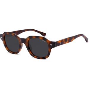 image:imageSOJOS Retro Polygon Round Polarized Sunglasses for Men WomenVintage Italian Acetate Frame Hand Made Style SJ2667Demi
